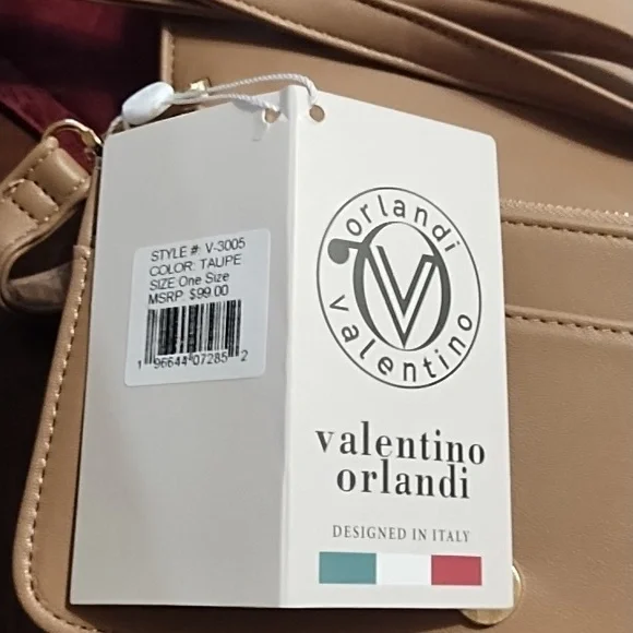 NWT VALENTINO ORLANDI, CROSSBODY BAG PURSE. VEGAN LEATHER. - Picture 8 of 9